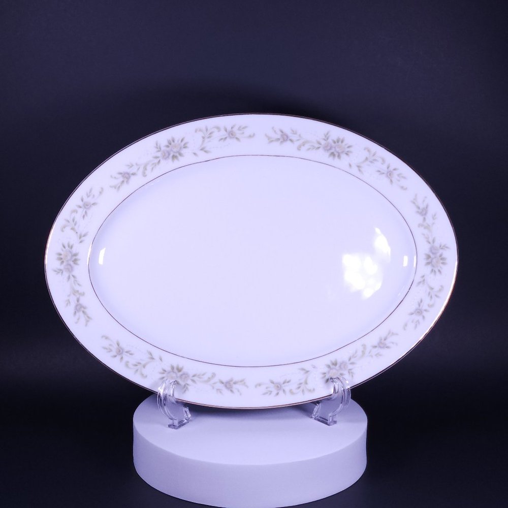 12" Oval Serving Platter by Grace M-1020 Japan